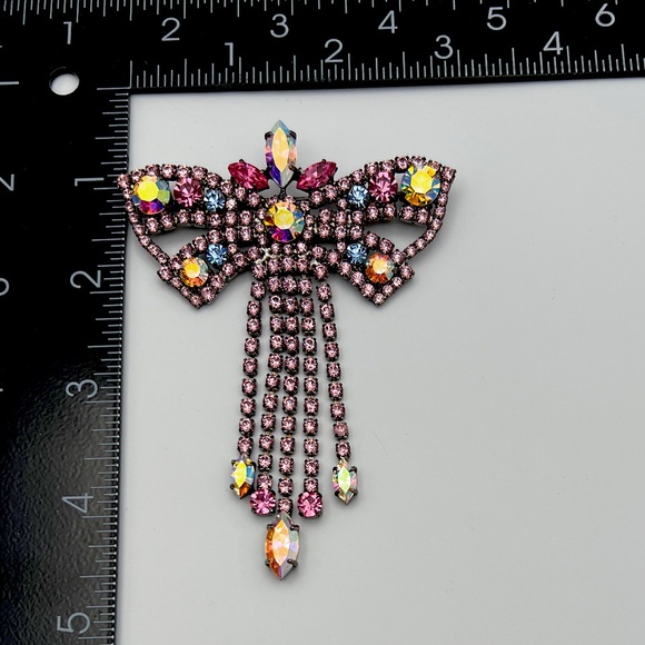 🔶NICKY BUTLER FASHION COLLECTIBLE Crystal Butterfly Bow Brooch ONE OF A KIND NB - Picture 12 of 13